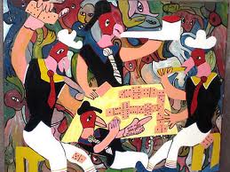 culture paintng by Michael Parchment